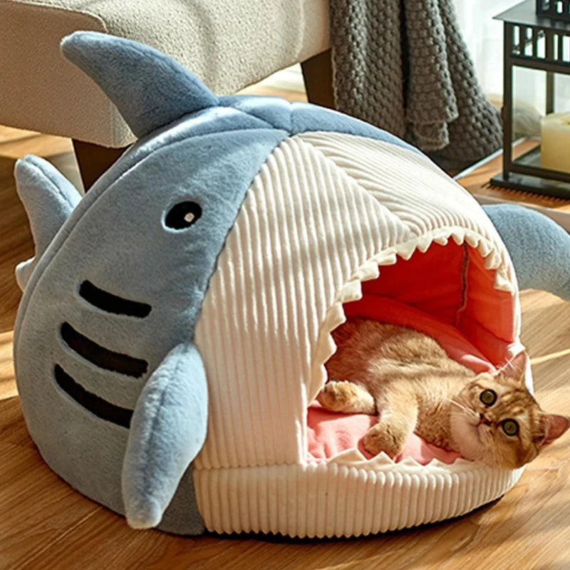 Cat Bed Semi-enclosed Warm Pet Bed - Goofballs | Your Pet's Favorite Store