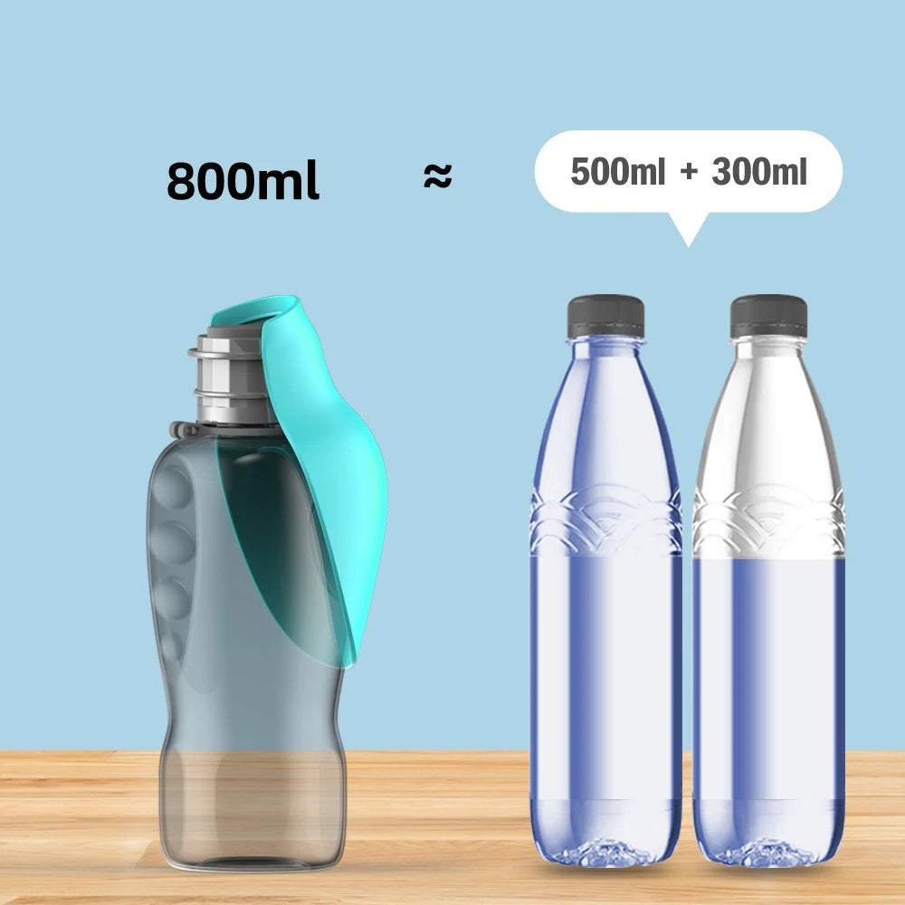 800ml Portable Dog Water Bottle - Goofballs | Your Pet's Favorite Store