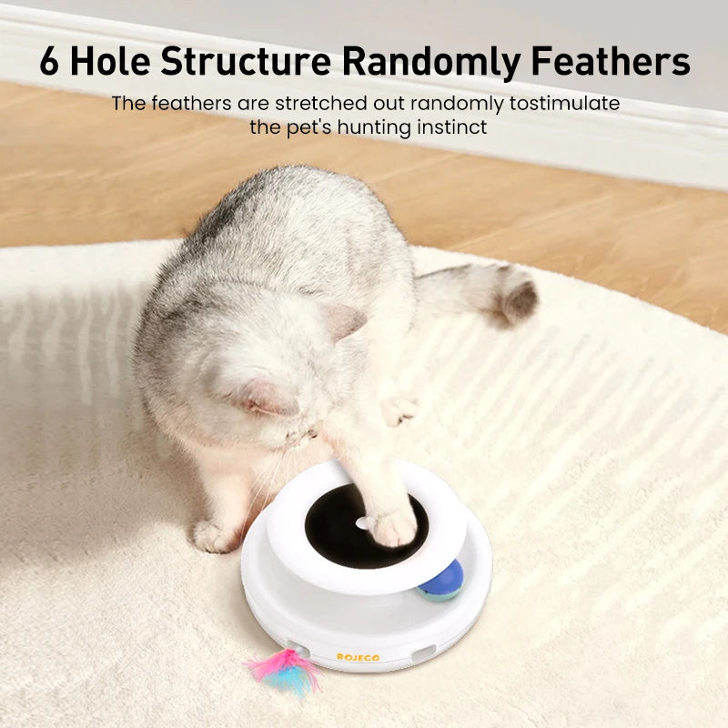 2 in 1 Smart Cat Automatic Feather Toys - Goofballs | Your Pet's Favorite Store